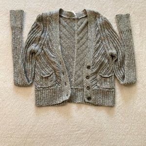 Gray free people cardigan sweater size small